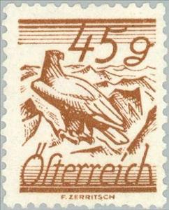 Stamp, Golden Eagle (Aquila chrysaetos), Austria,  , Birds, Birds of Prey, Eagles, Animals (Fauna)