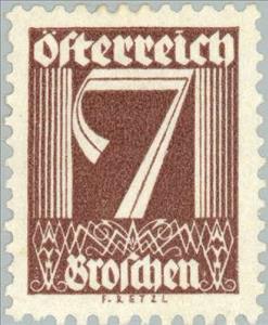 Stamp, Numerals, Austria,  , Numbers