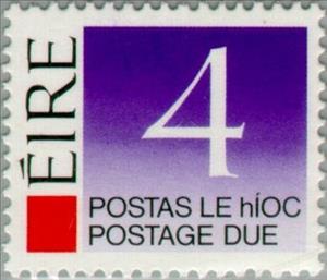 Stamp, Postage Due, Ireland,  , Numbers