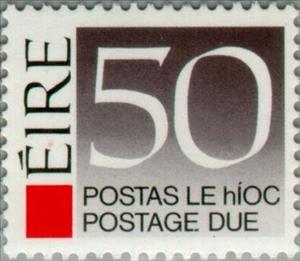 Stamp, Postage Due, Ireland,  , Numbers