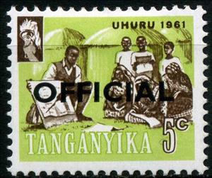 Stamp, Tanganyika, Tanganyika,  , Schools, Professions, Teachers