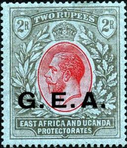 Stamp, Overprinted G.E.A., Tanganyika,  