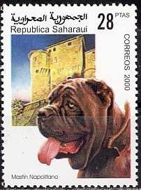 Stamp, Dogs, Western Sahara - Vignettes,  , Dogs
