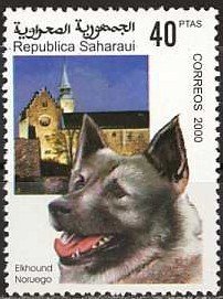 Stamp, Dogs, Western Sahara - Vignettes,  , Dogs