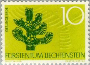 Stamp, Nature preservation, Liechtenstein,  , Environment Protection