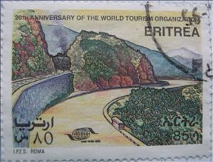 Stamp, Railway and Road, Eritrea,  , Roads, Railways