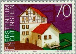 Stamp, European Monuments Year, Liechtenstein,  , Special Occasions