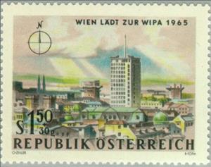 Stamp, North-Vienna, Austria,  , Philatelic Exhibitions, Expositions, Philately, Townscapes / City Views