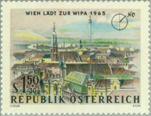 Stamp, North-East-Vienna, Austria,  , Philatelic Exhibitions, Expositions, Philately, Townscapes / City Views