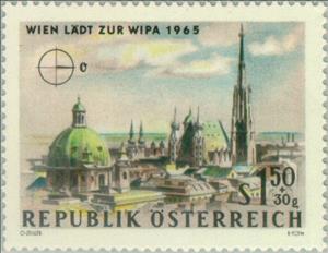 Stamp, East-Vienna, Austria,  , Philatelic Exhibitions, Expositions, Philately, Townscapes / City Views