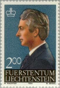Stamp, Prince Hans Adam, Liechtenstein,  , Royalty