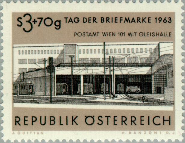 Post office Vienna 101, West Station & train shed
