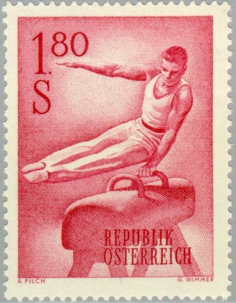 Gymnastics at the pommel horse