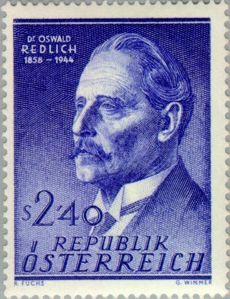 Dr. oswald Redlich (1858-1944) historian
