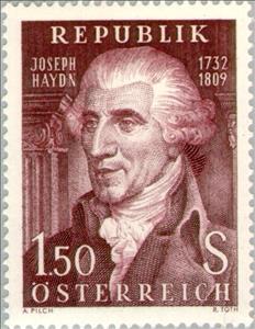 Stamp, Joseph Haydn (1732-1809) composer, Austria,  , Music, Composers