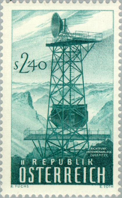 Radio mast of Radio Relay Station Zugspitze