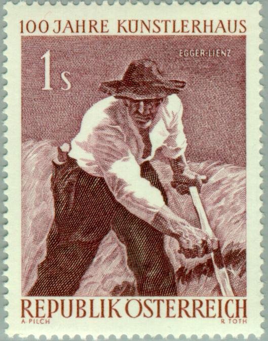 "Mountain reaper" by Albin Egger-Lienz