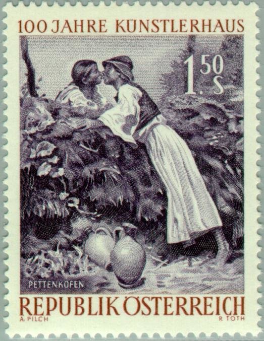"The Kiss" by August von Pettenkofen