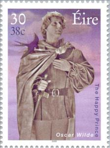 Stamp, Oscar Wilde.  The happy Prince, Ireland,  , Theatre