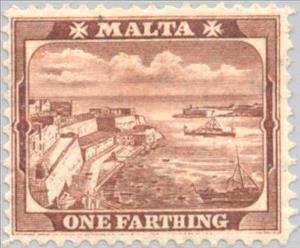 Stamp, Harbor of Valletta, Malta,  , Ports