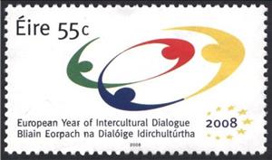 Stamp, European Year of the Intercultural Dialogue 2008, Ireland,  , European Years