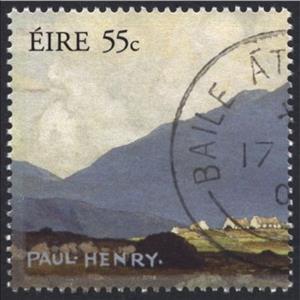 Stamp, Paul Henry, Ireland,  , Famous People, Paintings, Painters, Art, Mountains, Artists