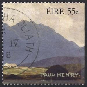 Stamp, Paul Henry, Ireland,  , Famous People, Paintings, Painters, Art, Mountains, Artists