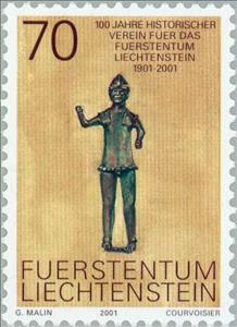 Stamp, Historical Society, Liechtenstein,  