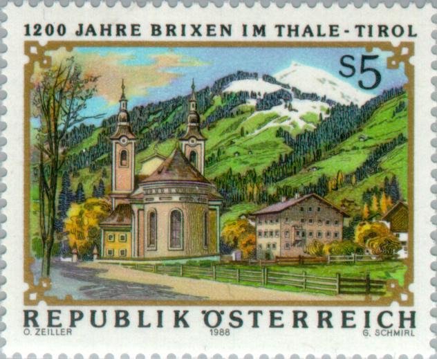 Townscape of Brixen im Thale, Tyrol