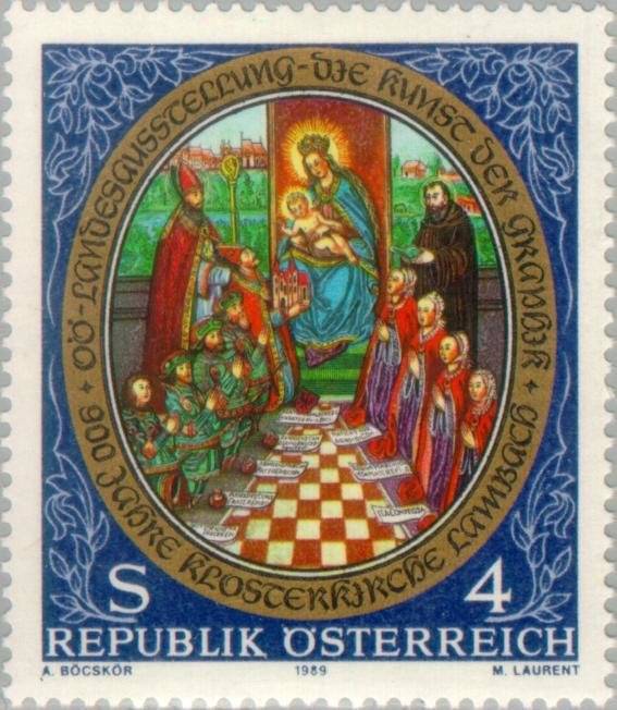 Saint Adalbero with family, St. Kilian & St. Benedict