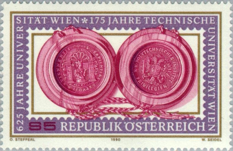 Seals of both Vienna universities
