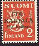Stamp, Overprint, Finland,  