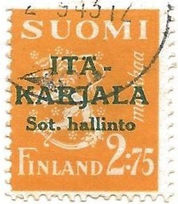 Stamp, Overprint, Finland,  