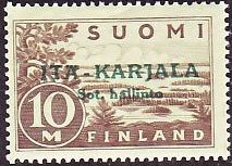 Stamp, Overprint, Finland,  