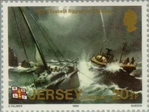 Stamp, Lifeboats, Jersey,  , Ships, Lifeboats, Disasters, Sailing Ships, Anniversaries and Jubilees