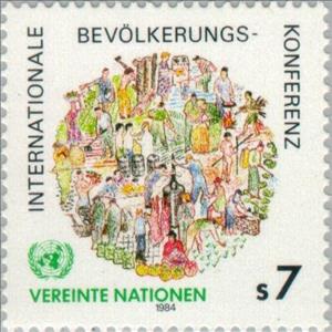 Stamp, Int. Population conference, UNO Vienna,  , Special Occasions