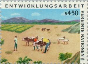 Stamp, Development programm, UNO Vienna,  , Development Aid