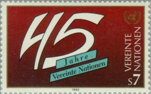 Stamp, U.N.O., UNO Vienna,  , U.N.O., Anniversaries and Jubilees