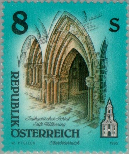 Early Gothic portal, monastery Wilhering (Upper Austria)