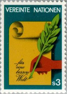 Stamp, For a better world, UNO Vienna,  , Hands