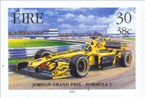 Stamp, Jordan Grand Prix - Formula 1, Ireland,  , Vehicles, Sport, Cars, Motor Racing