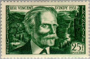 Stamp, Vincent d´Indy, France,  , Music, Composers, Teachers