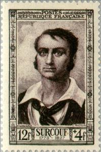 Stamp, Robert Surcouf (1773-1827), France,  