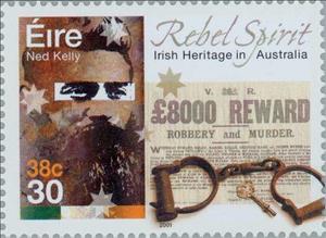 Stamp, Rebel Spirit -  Ned Kelly, Ireland,  , Heroes