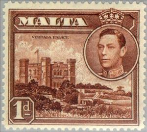 Stamp, Verdala Palace, Malta,  , Heads of State, Kings, Palaces