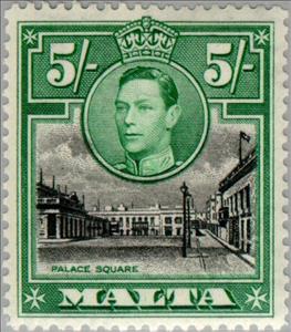 Stamp, Palace Square, Malta,  , Heads of State, Kings
