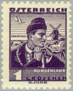Stamp, Horse herdsman, Burgenland, Austria,  , Folklore, Suits and Costumes