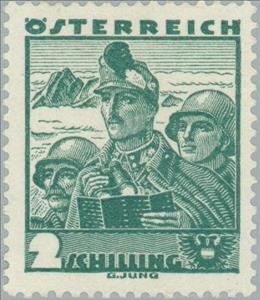 Stamp, Kaiserschützen from Tyrol, Austria,  , Military Forces, Uniforms, Folklore, Suits and Costumes