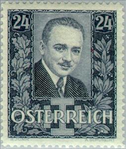 Stamp, Assassination of Dollfuss, Dr. Engelbert, Austria,  , Heads of State, Politicians