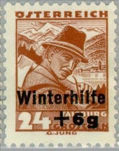 Stamp, Woodcutter from Zell, Salzburg, Austria,  , Folklore, Professions, Forestry, Suits and Costumes